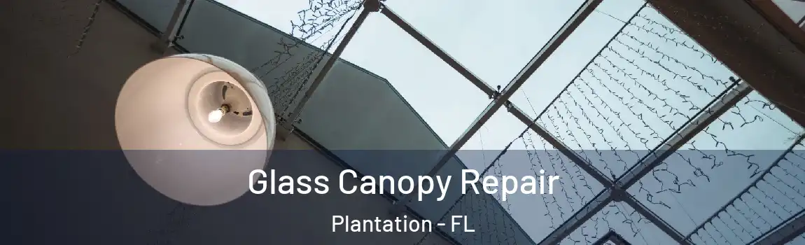 Glass Canopy Repair Plantation - FL